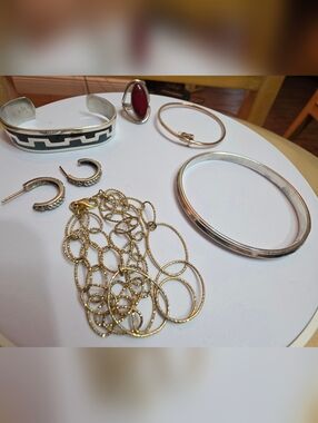 78.11 Gram Lot Of Sterling Silver Jewelry Some Navajo Native American